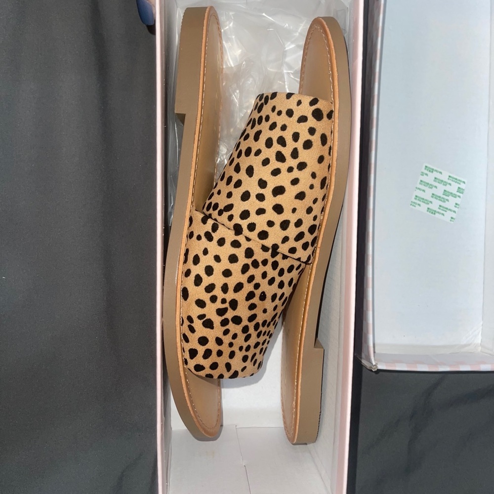 Cheetah print sandals